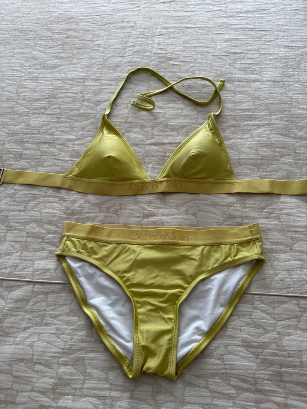 Calvin Klein Yellow Bikini Set